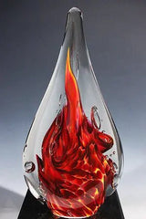 Kilauea Flame Tear drop - 1903 Monarch Custom Glass