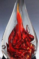 Kilauea Flame Tear drop - 1903 Monarch Custom Glass