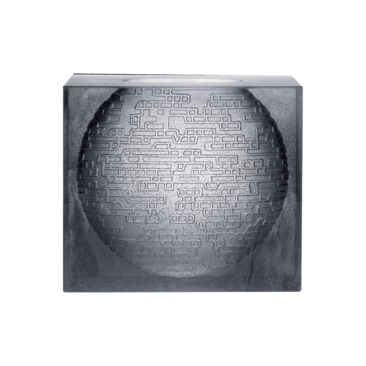 Kumara Vase in Grey by Jean-Marie Massaud 125 ex Daum
