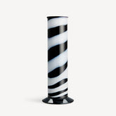 Lab Cylinder Vase Black/White Kosta Boda - Crystal House