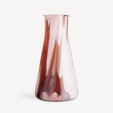 Lab Erlenmeyer Vase Red/White/Pink Kosta Boda - Crystal House