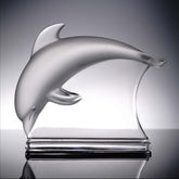 Lalique Crystal Dolphin Sculpture Crystal House - Replacements