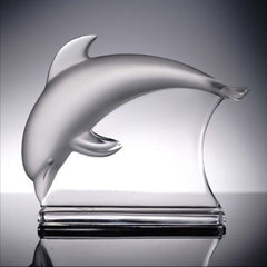 Lalique Crystal Dolphin Sculpture Crystal House - Replacements