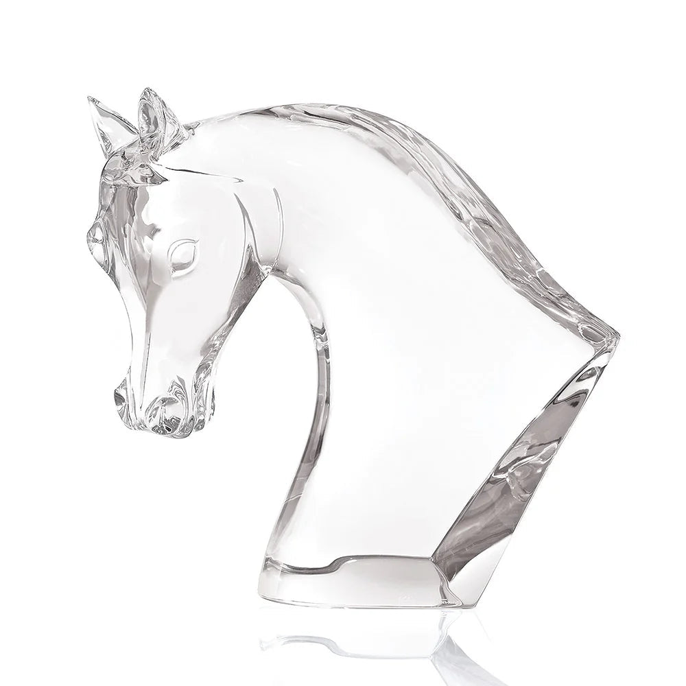 Lalique Horse's Head Crystal Sculpture – Luxury Wedding & Corporate Gift crystal - glass - trophies - and - awards – - Crystal House