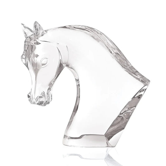 Lalique Horse's Head Crystal Sculpture – Luxury Wedding & Corporate Gift crystal - glass - trophies - and - awards – - Crystal House