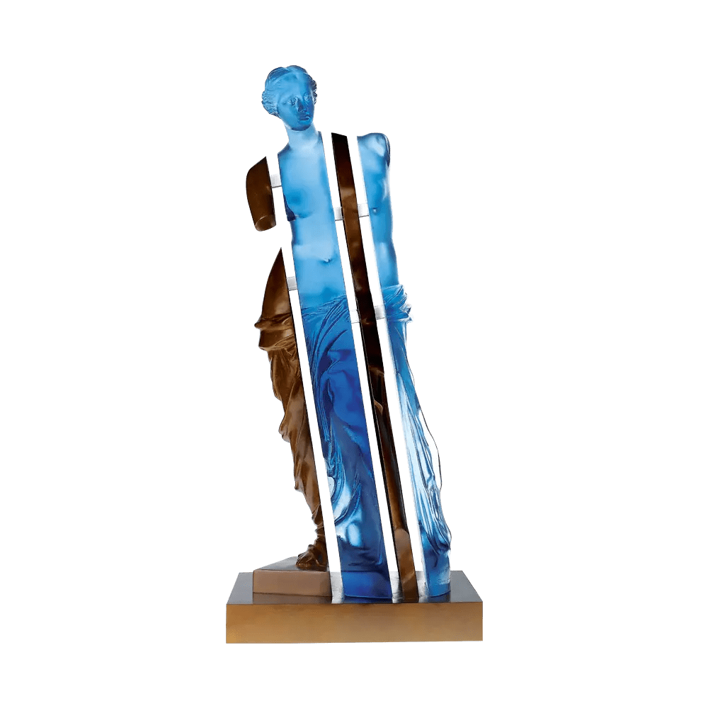 L'Âme de Vénus in Blue & Bronze by Arman 125 ex Daum