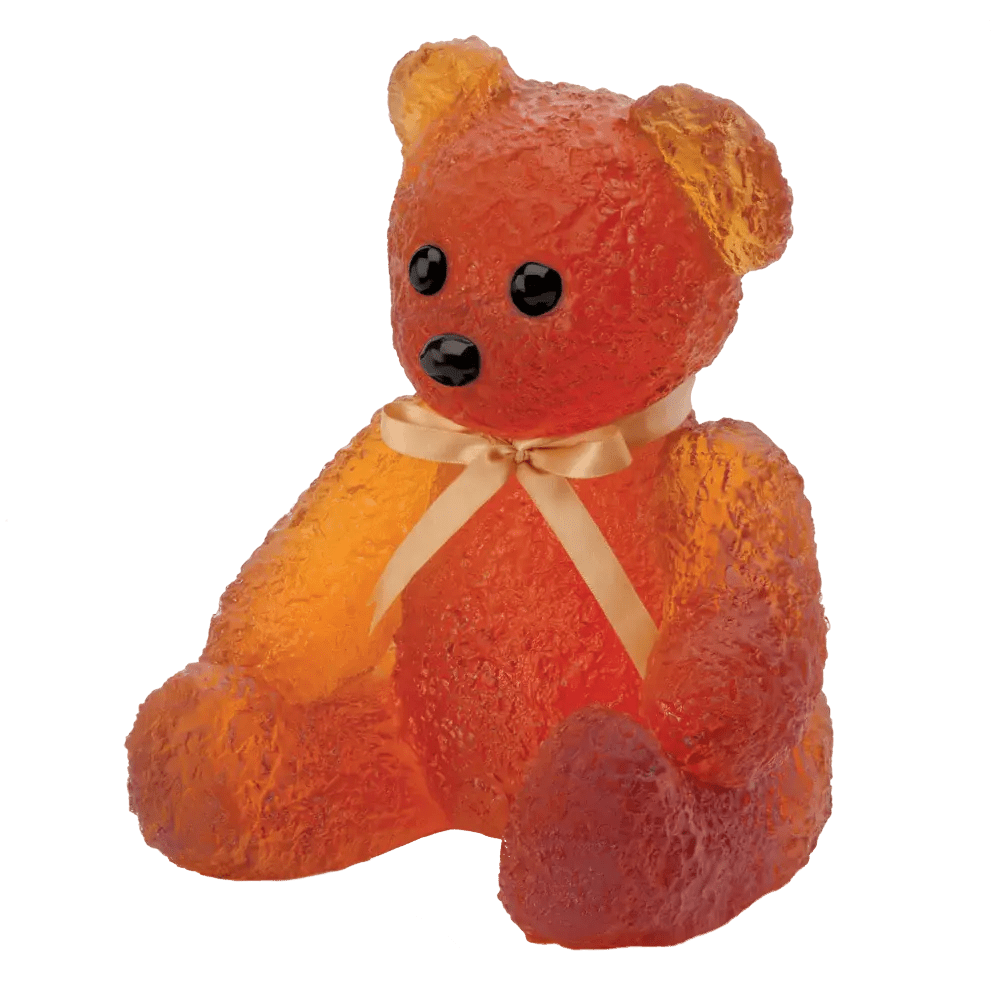 Large Doudours in Amber by Serge Mansau 375 ex Daum