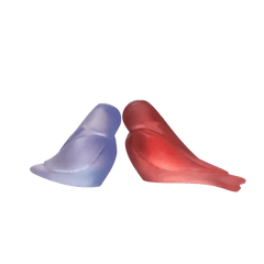 Love Birds in Lilac & Raspberry by Pierre-Yves Rochon Daum