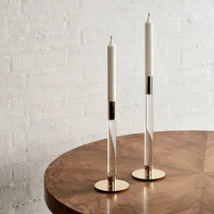 Lumiere Candlestick Silver Orrefors