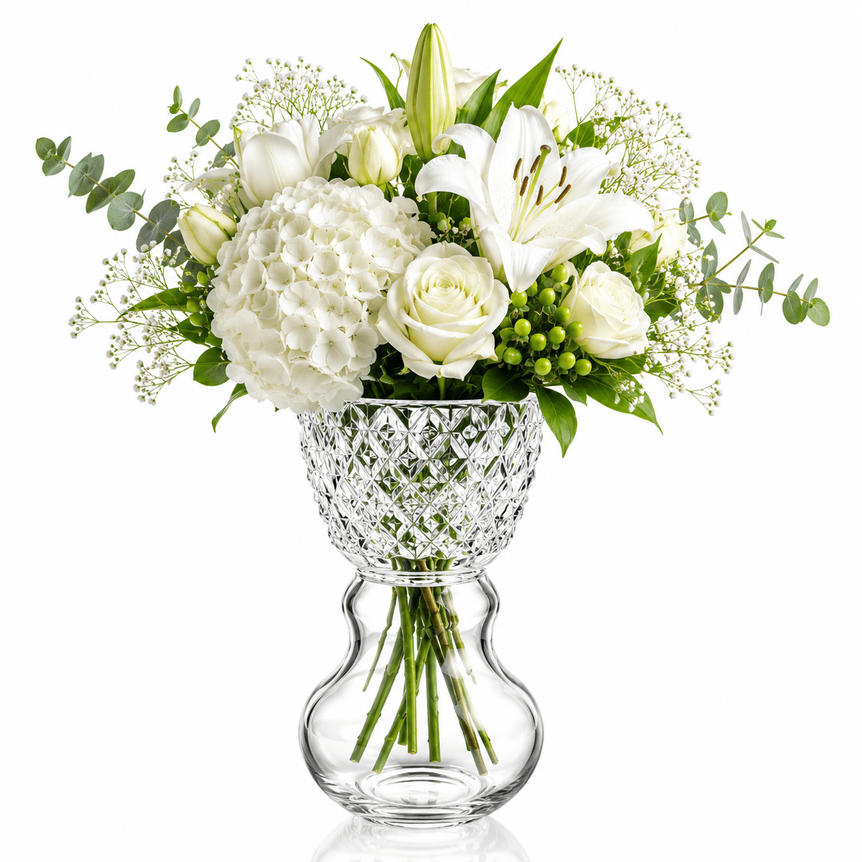 Luxury Crystal Vase Home Decor Premium Gift - Large Vista Alegre - Crystal House