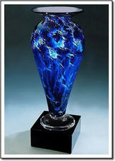 Midnight Tempest Athena Vase - 1740 Monarch Custom Glass