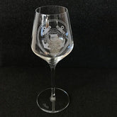 Military Insignia - Red Wine Glasses (PAIR) Crystal House