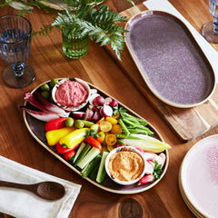 Minerals Large Oval Platter, Amethyst Portmeirion