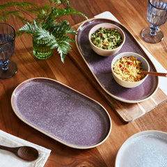 Minerals Medium Oval Platter, Amethyst Portmeirion