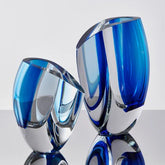 Mirage Vase Blue/Blue Large Kosta Boda - Crystal House