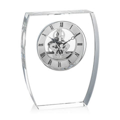 Moira Crystal Skeleton Clock – Luxury Executive Gift crystal edge - Crystal House