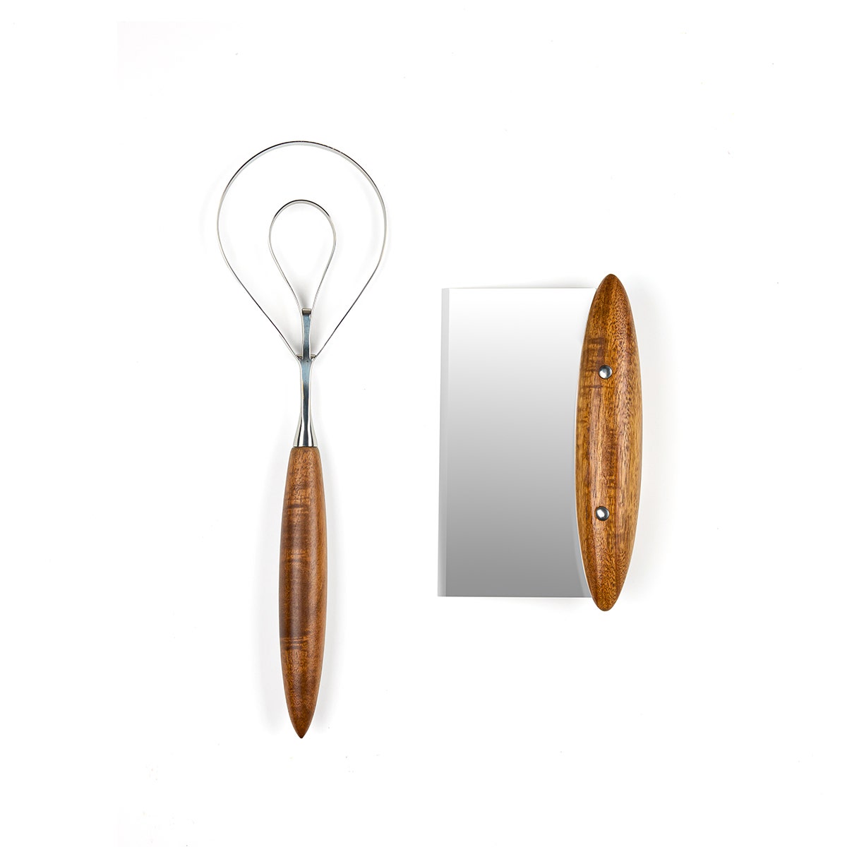 Nambé Breaking Bread Gift Set – Premium Bench Knife & Whisk for Home Bakers Nambé