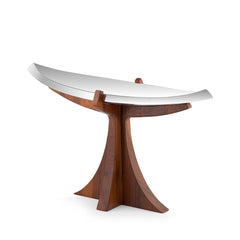 Nambé Tribute Compote – Alloy & Acacia Wood Designer Serving Bowl Nambé