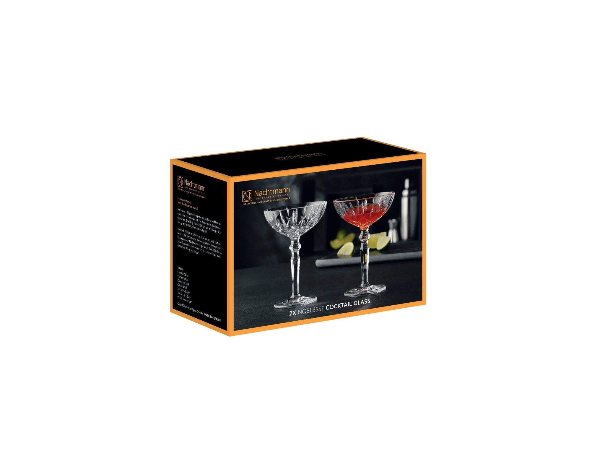 Nachtmann - Noblesse Cocktail Glass Set/2 6.3 Oz Nachtmann