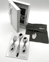 Nambé Baby Feeding Set – Luxury Stainless Steel Infant Flatware & First Meal Gift Nambé - Crystal House