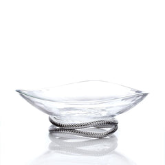 Nambe Braid Centerpiece Bowl – Luxury Crystal Gifts for Corporate & Weddings Nambé- Crystal House