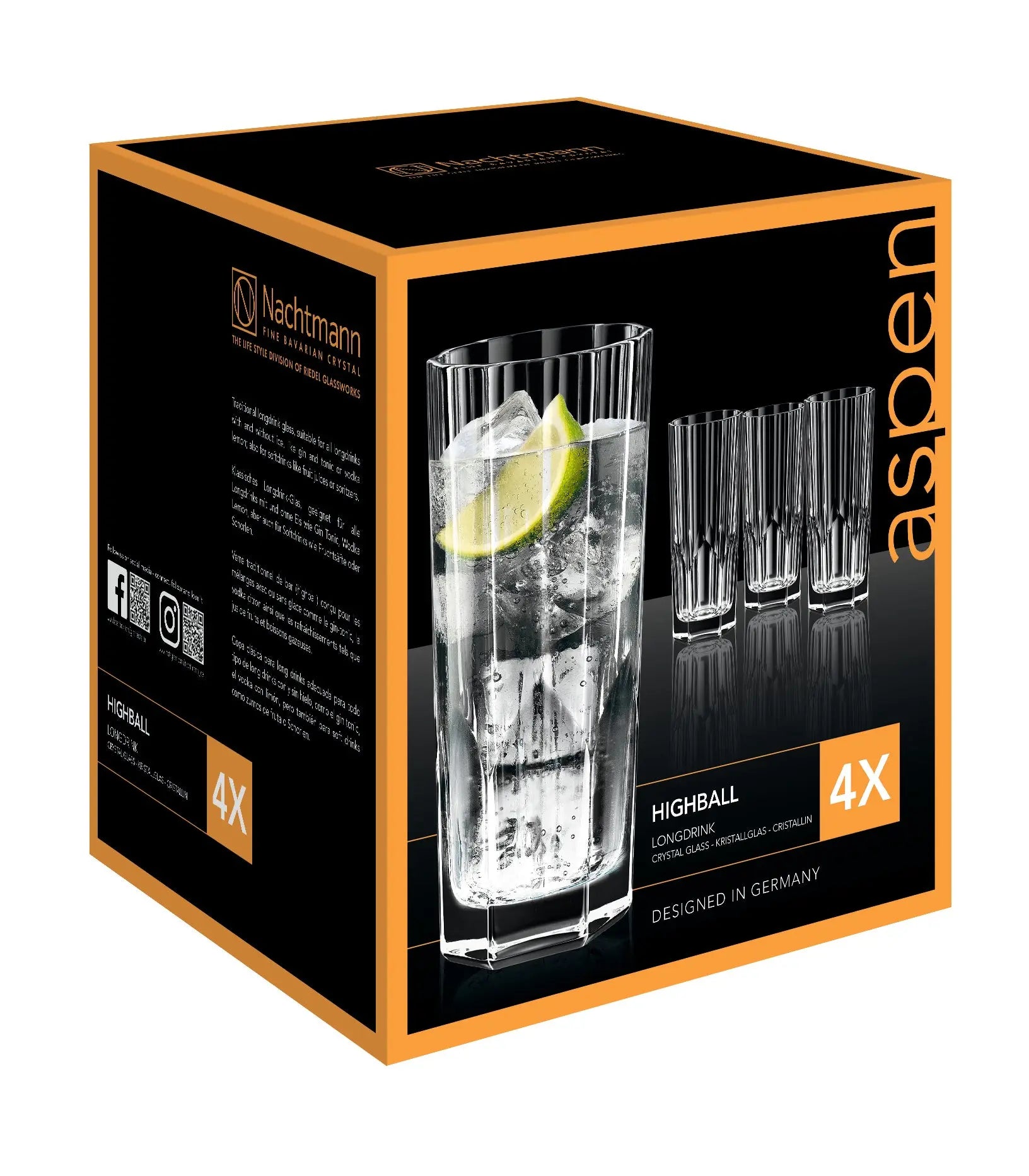 Natchmann - Aspen Longdrink Set/4 Nachtmann