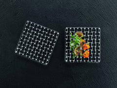 Natchmann - Bossa Nova Square platter 14cm Set/2 Nachtmann