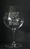 US.Army Boots on Stem Wine Glasses