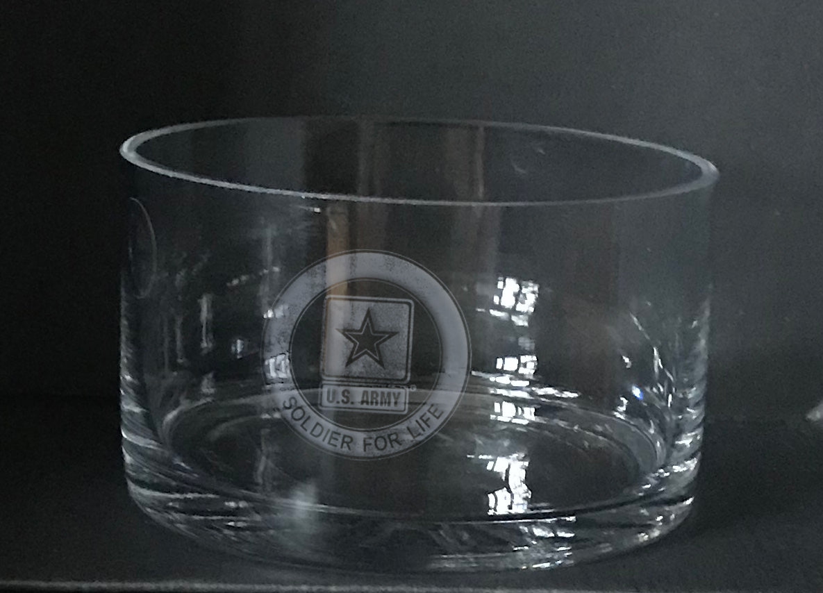 Soldier for life US Army logo -Candy bowl
