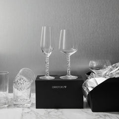 Orrefors Carat Wine Glass Set of 2 – Luxury Crystal Gifts Orrefors - Crystal House
