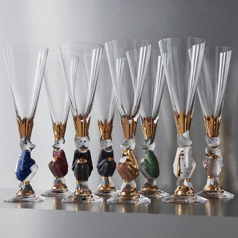 Orrefors Sparkling Devil Gold Glass – Luxury Wedding & Corporate Gift Crystal House - Crystal House
