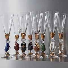 Orrefors Sparkling Devil Gold Glass – Luxury Wedding & Corporate Gift Crystal House - Crystal House