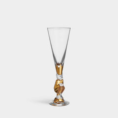 Orrefors Sparkling Devil Gold Glass – Luxury Wedding & Corporate Gift Crystal House - Crystal House
