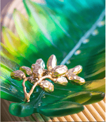 Palm Beach Large Leaf Bowl by Daum Daum - Crystal House