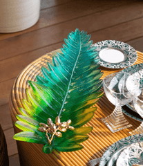 Palm Beach Large Leaf Bowl by Daum Daum - Crystal House