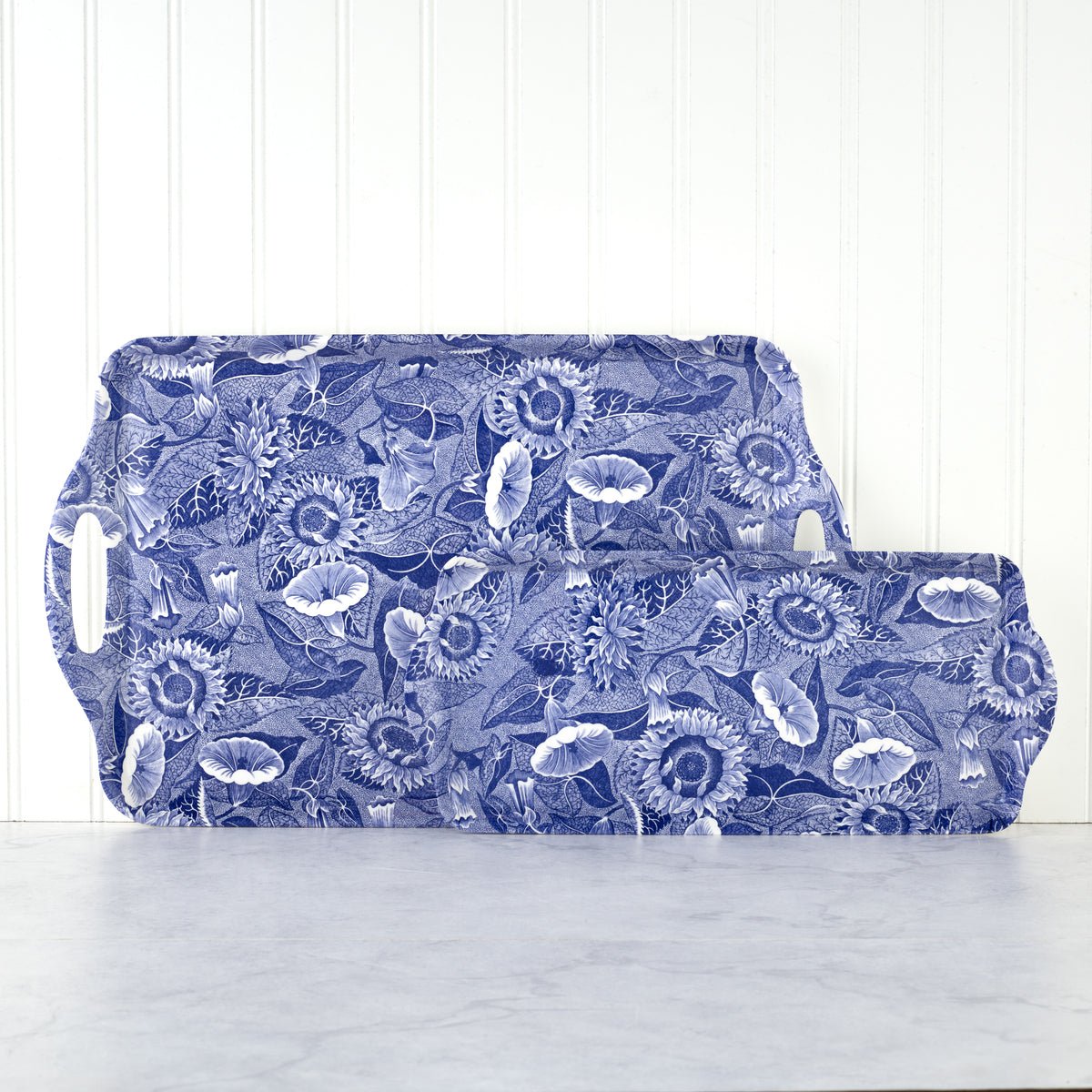 Pimpernel - Blue Room Sunflower Large Handled Tray Blue Room Sunflower Large Melamine Handled Tray Pimpernel - Crystal House