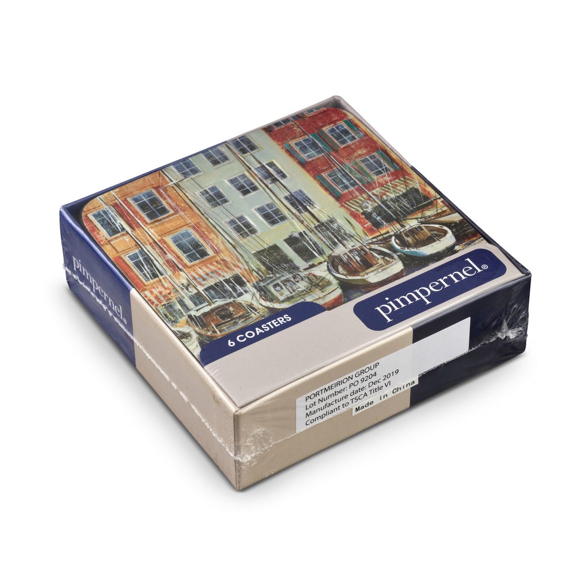 Pimpernel - Boat Scene Coasters Set of 6 and Gifts Boat Scene Coasters S/6 Pimpernel - Crystal House