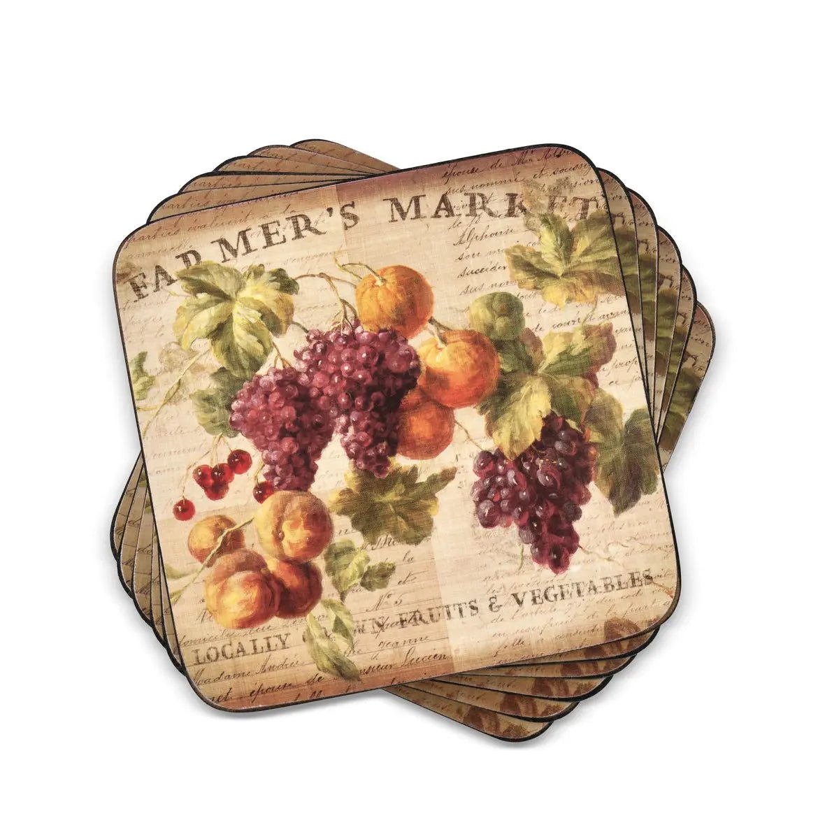 Pimpernel - Placemats / Coasters and Gifts Abundant Fall Coasters S/6 Pimpernel