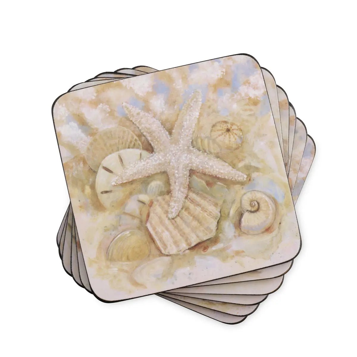 Pimpernel - Placemats / Coasters and Gifts Beach Prize Coasters S/6 Pimpernel