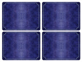 Pimpernel - Placemats / Coasters and Gifts Blue Croc Placemats S/4 Pimpernel
