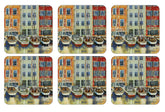 Pimpernel - Placemats / Coasters and Gifts Boat Scene Coasters S/6 Pimpernel