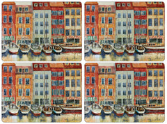 Pimpernel - Placemats / Coasters and Gifts Boat Scene Placemats S/4 Pimpernel