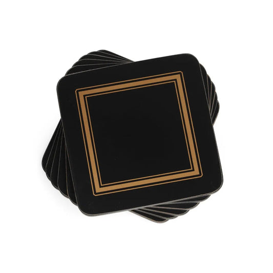 Pimpernel - Placemats / Coasters and Gifts Classic Black Coasters S/6 Pimpernel
