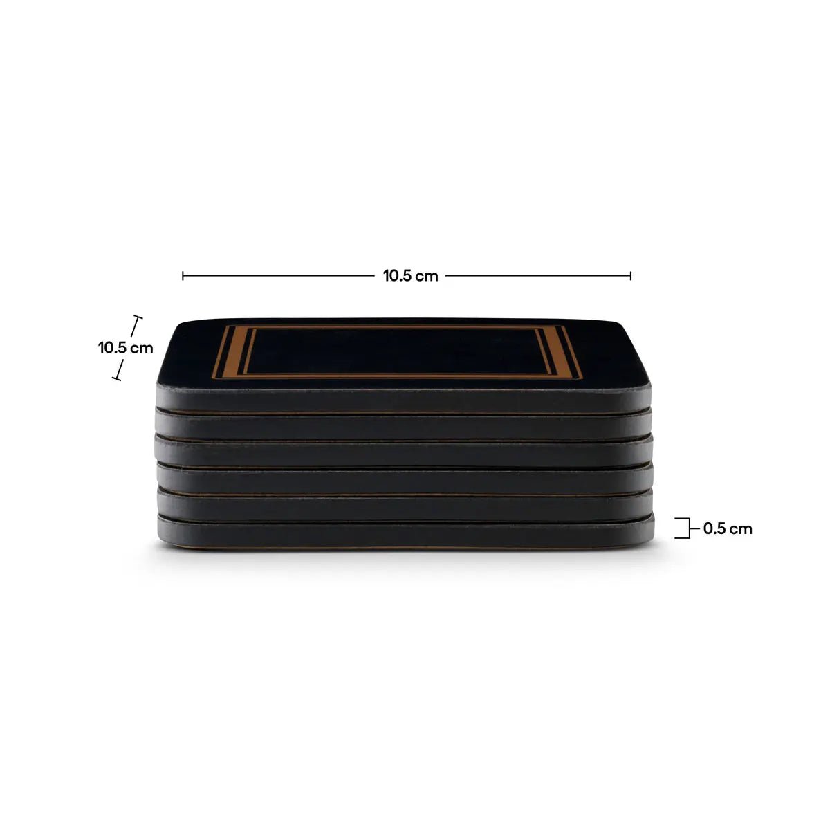 Pimpernel - Placemats / Coasters and Gifts Classic Black Coasters S/6 Pimpernel