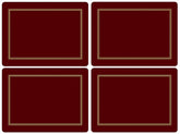 Pimpernel - Placemats / Coasters and Gifts Classic Burgundy Placemats S/4 Pimpernel