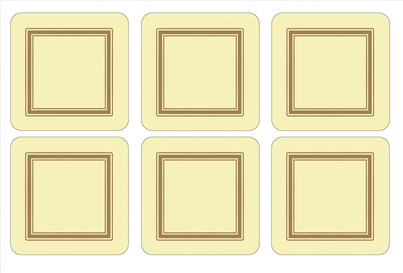 Pimpernel - Placemats / Coasters and Gifts Classic Cream Coasters S/6 Pimpernel