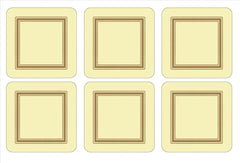 Pimpernel - Placemats / Coasters and Gifts Classic Cream Coasters S/6 Pimpernel