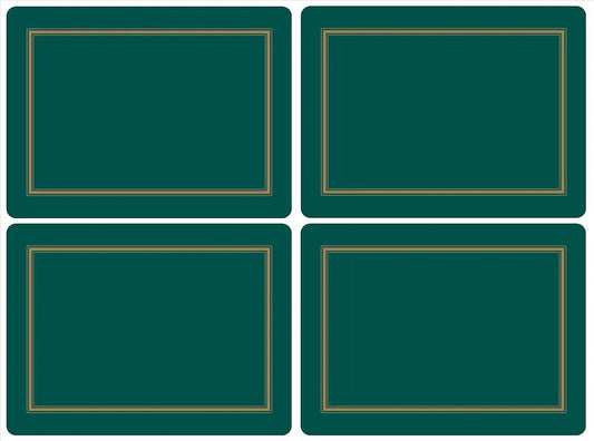 Pimpernel - Placemats / Coasters and Gifts Classic Emerald Placemats S/4 Pimpernel
