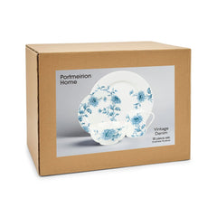 Portmeirion Home 16-PC SET VINTAGE DENIM Portmeirion