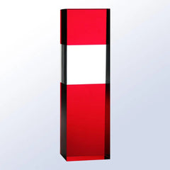 RED/CLEAR COLUMN Crystal House - Prism
